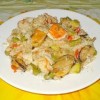 arroz verdura mejillones