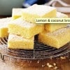 brownie de limón y coco