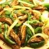 Fajitas de res con nopalesin título