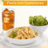 Pasta con camarones