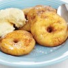 Rodajas de manzana rebozada