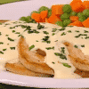 Pollo con salsa de perejil