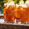Té helado de manzana