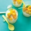 Parfait de mango, lima y ricota