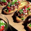 Brochetas mar y tierra con vinagreta