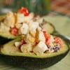 Aguacates rellenos de ensalada
