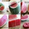 como cortar la sandia