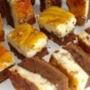 Pastel de chocolate y queso
