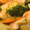 Pollo con verduras al jengibre