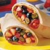 Burritos relleno de frutas del bosque