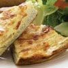 Frittata con manzanas y queso