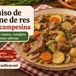 Guiso de carne de res a la campesina