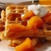 waffles con naranja