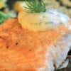 Lomo de salmon al yogur