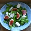 Ensalada de queso feta y higos