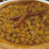 Cheescake cubierto con dulce de calabaza