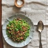 Ensalada de guisantes y lentejas