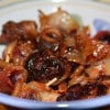 Uvas cubiertas en tocino