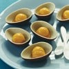 Huevos de chocolate con sorbete, para la pascua