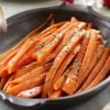 Zanahorias cubiertas en un glaseado balsámico