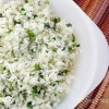 Arroz con un toque de cilantro y habaneros