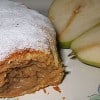 Strudel de pera y café
