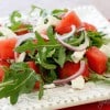 Ensalada de sandia y arúgula