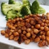 Garbanzos crujientes, con un toque de Barbacoa