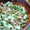 Ensalada de pepino, menta y queso feta