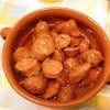 Chorizos a la sidra