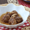 Albondigas de ternera con un toque de manzana