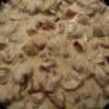 Champiñones en salsa de leche evaporada