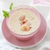 Sopa de gambas y leche de coco