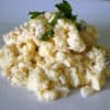Revuelto de huevos con bacalao
