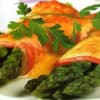 Salmón y espárragos