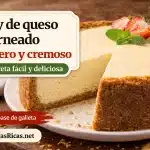 Pay de queso horneado casero y cremoso
