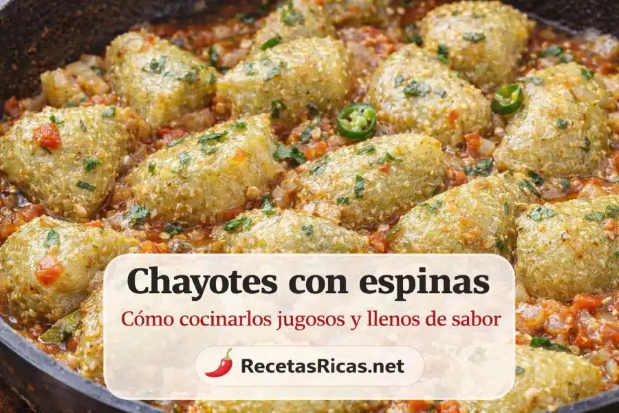 Chayotes con espinas fácil y rápido Chayotes con espinas fácil y rápido