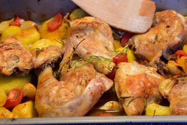 Receta de pollo al ajillo de la abuela