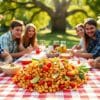 receta de ensalada de garbanzos veraniega rapida