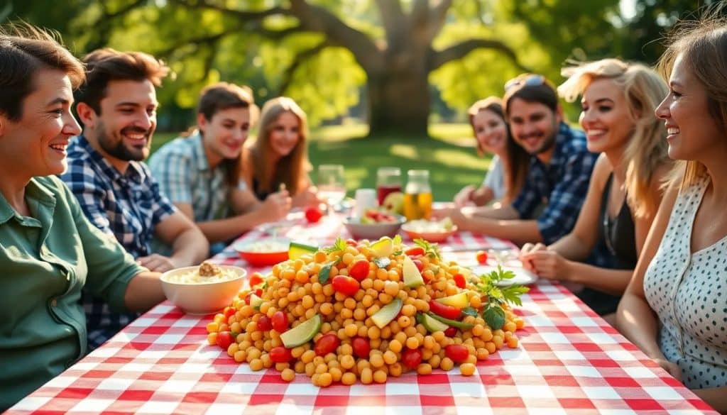 receta de ensalada de garbanzos veraniega rapida