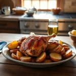 Receta de contramuslos de pollo al horno con patatas