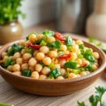 Receta de garbanzos con acelgas fácil y saludable