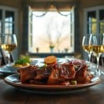 Receta de costillas de cerdo en salsa de vino blanco