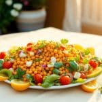 Receta de ensalada de garbanzos con atún y huevo duro