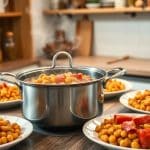 Receta de garbanzos con chorizo en olla rápida