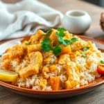 Receta de arroz con pollo al curry fácil y deliciosa