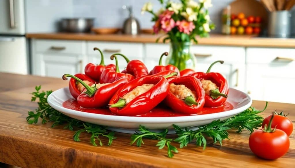 receta de pimientos del piquillo rellenos de atun