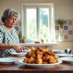 Receta de patatas guisadas con carne de la abuela